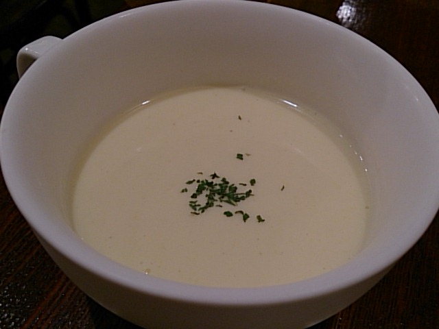 この冷製スープもうまかった～。喜
